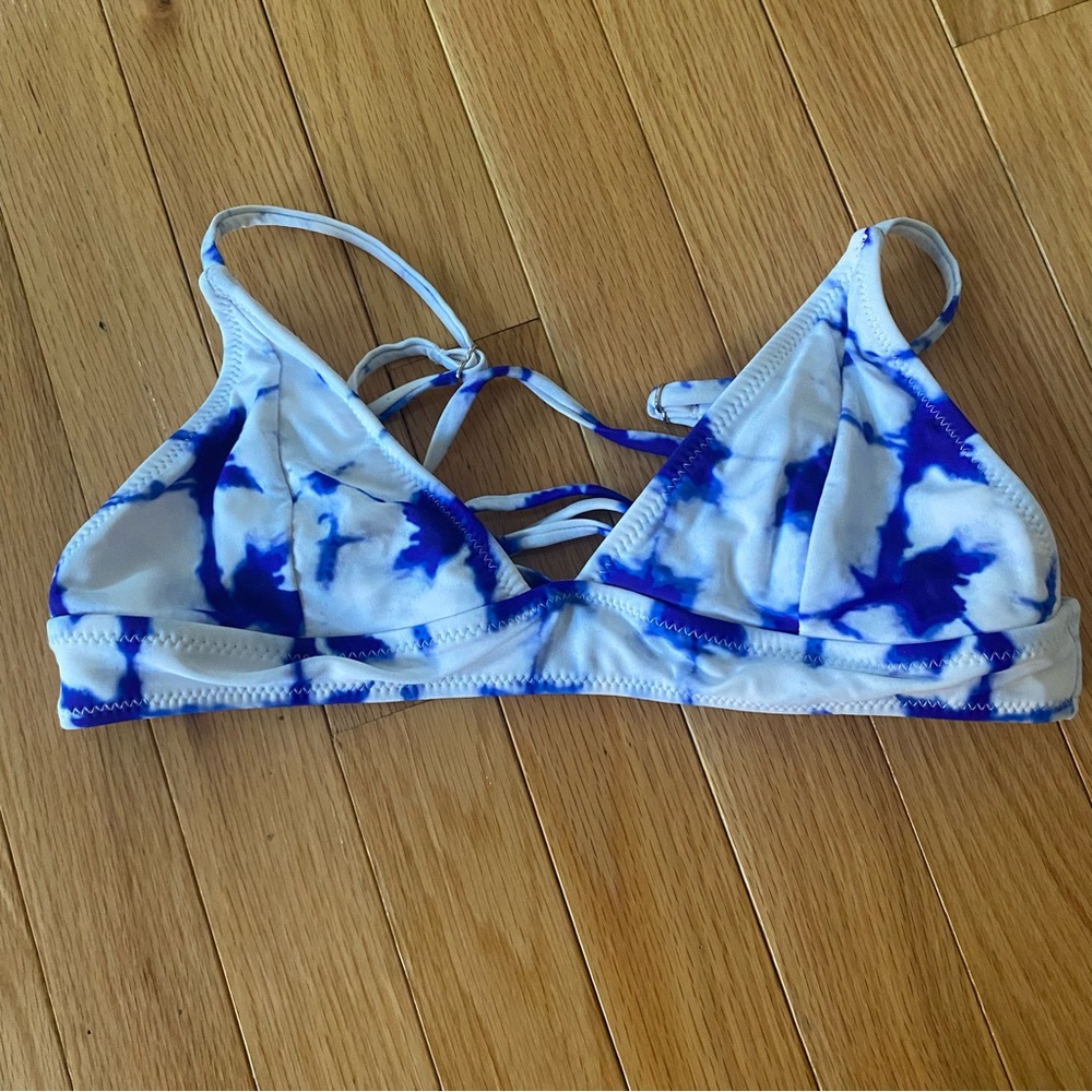 Tie dye bathing suit top